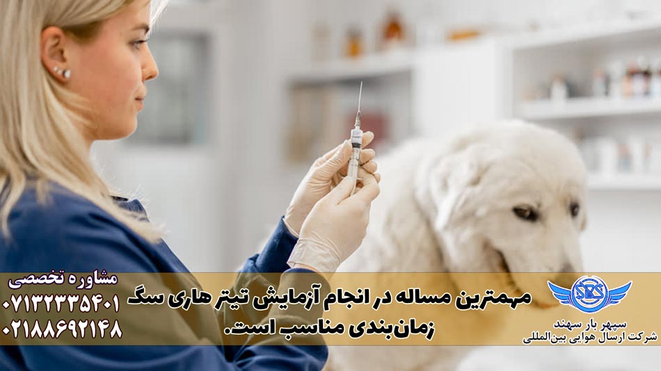 گواهی سلامت سگ برای خروج از کشور