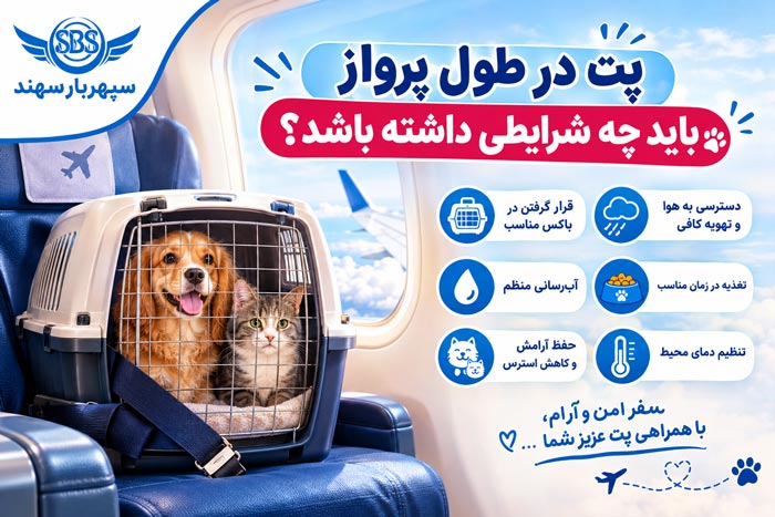 اصول حمل پت در هواپیما