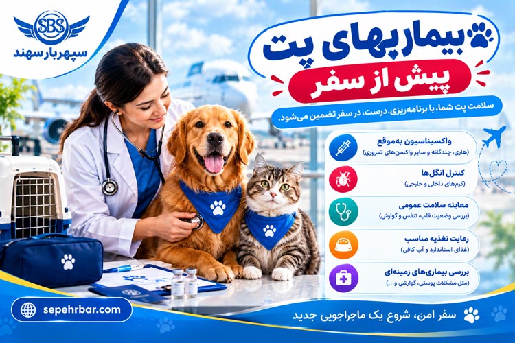 بیماریهای پت پیش از سفر و مهاجرت؛ ۷ مورد مهم قبل از پرواز 1 بیماری سگ و گربه پیش از سفر و مهاجرت